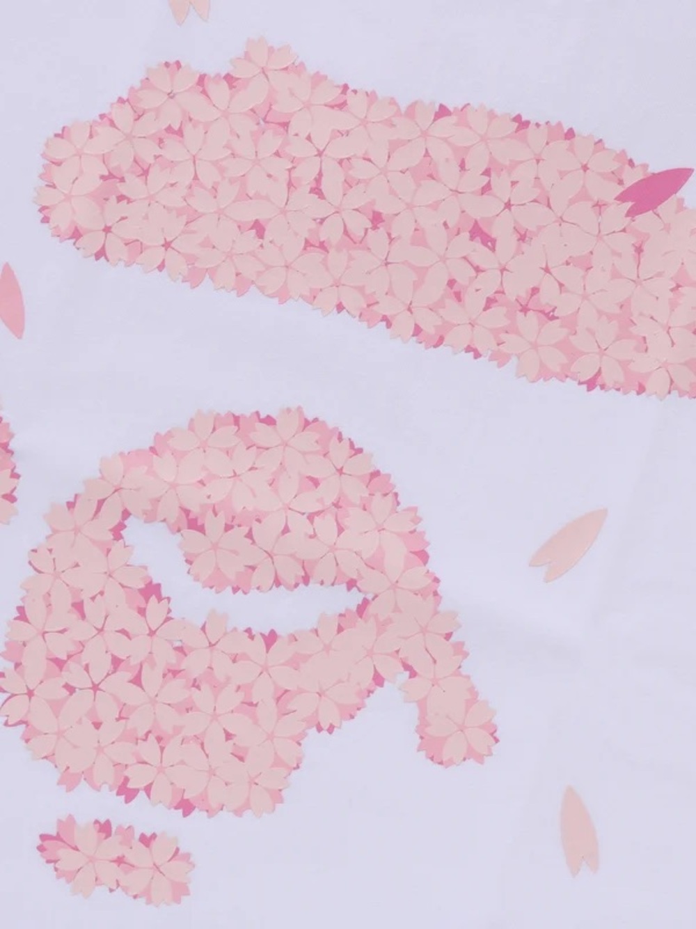 Bape Sakura ape head white tee 2XL